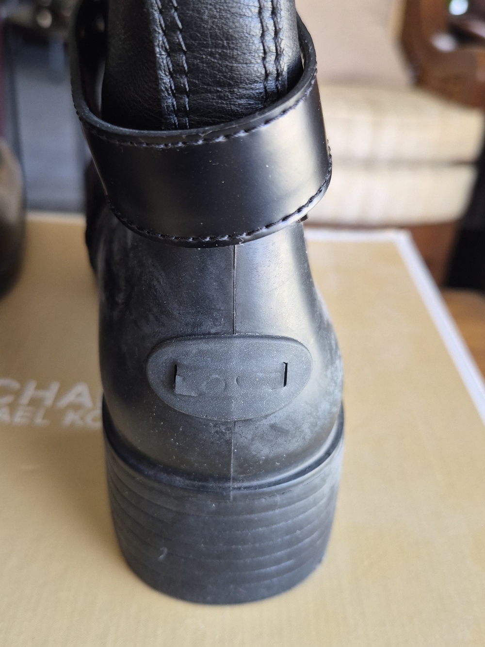 Coach Zena Black Mid-Calf Fleece-Lined Heeled Boots - Picture 4 of 11
